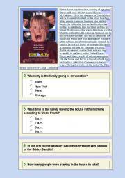 It also gives you a great opportunity to feel like a local while you're traveling. Home Alone Quiz Esl Worksheet By Mkals90