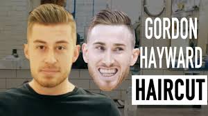 Gordon Hayward Haircut Disconnected Pompadour Fade Hairstyle Youtube