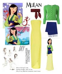 Diy Halloween Costume Mulan By Daisslovebeauty On Polyvore Featuring Disney Bcbgmaxazria P A R O S Mulan Costume Mulan Halloween Costume Mulan Costume Diy