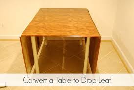I want to bite the bullet and get this drop in table setup and especially now that you've pointed out that it's not as scary as i thought! Convert Table To Drop Leaf Tutorial Leaf Table Diy Sewing Table Drop Leaf Table