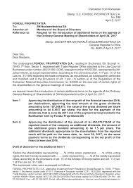 Franklin templeton international services s.à r.l., în calitate de administrator de fond de investiții alternative și administrator unic („administratorul fondului) al fondul proprietatea s.a. 2