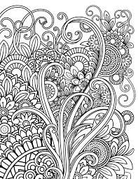 Floral pattern in black and white. Mandala Adult Coloring Pages Stock Vector Illustration Of Page Doodle 134964505