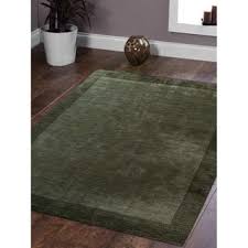 Overstockhand Made Modern Solid Color Gabbeh Bordered Indian Oriental Area Rug 8 X 10 Green Dailymail