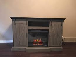 Home Decorators Collection Chestnut Hill 56 In Tv Stand Electric Fireplace With Sliding Ba Fireplace Tv Stand Electric Fireplace Tv Stand Living Room Tv Stand