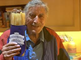 Tonight we're enjoying an Italian classic, pasta puttanesca!