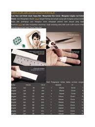 Haha takperlu tanya orang lain. Cara Ukur Jari Untuk Cincin Tanpa Alat Docx