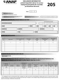 Declaratia 230 este formularul anaf care se depune de contribuabilii care realizeaza numai venituri salariale. Ordinul Nr 48 2019 Pentru Aprobarea Modelului È™i ConÈ›inutului Formularelor 205 DeclaraÈ›ie InformativÄƒ Privind Impozitul ReÈ›inut La SursÄƒ È™i CaÈ™tigurile Pierderile Din InvestiÈ›ii Pe Beneficiari De Venit È™i 207 DeclaraÈ›ie InformativÄƒ Privind