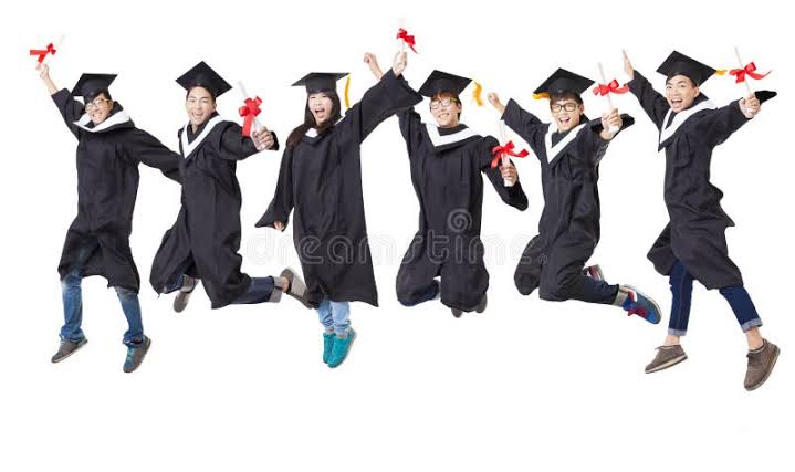 Young Group Graduation Jumping Together Stock Photos - Free & Royalty-Free  Stock Photos from Dreamstime