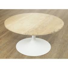 Bundaberg solid wood coffee table. Knoll Mid Century Modern 30 Inch Round Travertine Top Saarinen Coffee Table Chairish