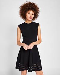 Ted Baker Knitted Skater Dress Knit Skater Dress Metallic Maxi Dresses Dresses