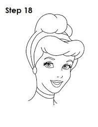 How To Draw Cinderella Step 18 Disney Character Drawings Easy Disney Drawings Cinderella Drawing