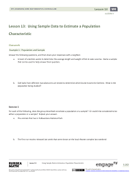 This work is derived from eureka math ™ and licensed by great minds. Algebra Ii Module 4 Topic C Lesson 13 Student Version