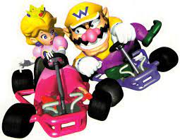 Wario Ramming Peach Peach Mario Kart Mario Kart 64 Mario Art