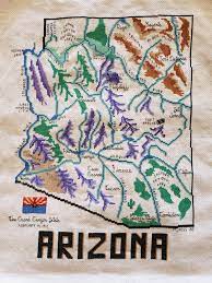 Cross stitch patterns from a to z. A Cross Stitch Map Of Az I Finished Today Yes I Know It S Not 100 Accurate Mapporn