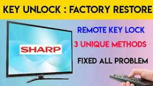 Just like every other smartphone, samsung also comes with a locked bootloader. How To Key Unlock On Sharp Tv And Lcd Tv Sharp Tv Factory Restore Default Youtube