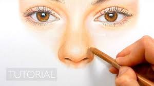 See more ideas about face drawing, drawings, drawing people. Tutorial How To Draw A Realistic Nose With Colored Pencils Emmy Kalia Color Pencil Drawing Nose Drawing Colored Pencil Portrait