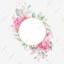 Border collie anjing bingkai batas hewan alam bunga anjing berjalan daun border. Gambar Kerangka Perkahwinan Bulatan Romantis Dengan Bunga Cat Air Kad Bunga Menjemput Png Dan Vektor Untuk Muat Turun Percuma Floral Border Design Watercolor Flowers Floral Border