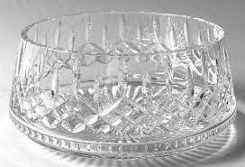 The low, wide base adds stability and the comforting weight expected from waterford's hand. Page 1 Waterford Crystal Waterford Lismore Crystals