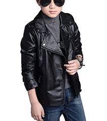 Loktarc Boys Girls Spring Motorcycle Faux Leather Jackets With Oblique Zipper Motoflavour Com Cafe Racer Leather Jacket Leather Coat Leather Jacket