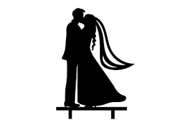 Couple Kissing Wedding Cake Topper Svg Cut File By Creative Fabrica Crafts Creative Fabrica