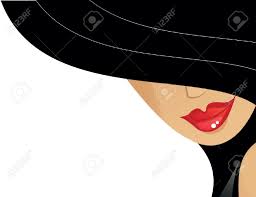 Black And White Red Lipstick Art Woman With Black Hair Vector Black Canvas Paintings Black Art Pictures Black Girl Art