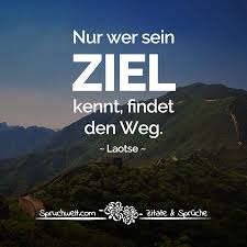Nur Wer Sein Ziel Kennt Findet Den Weg Laotse Zitat