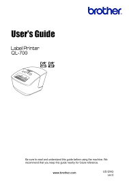 This item is no longer available. Brother Ql700 Ql 700 Ql710 Ql720 User Manual Manualzz