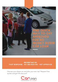 You could receive a higher apr if you insist on no down payment. Things About Car Loan No Money Down Bad Credit You May Not Have Known