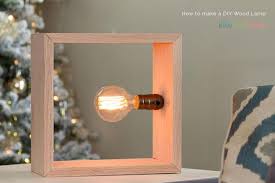 They're a good bedside accessory and source of light when. Featured On The Oh So Lovely Blog Audrey S Minimalist Diy Wood Lamp Makely