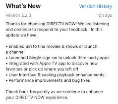 Download the directv app, a companion to your directv service, and enjoy a world of entertainment. Directv Now Update 2 2 0 Ios And Tvos Directvnow