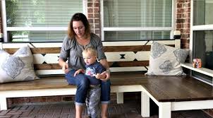If you want to see more outdoor plans, we. Diy Outdoor Corner Bench Build Just 130 Abbotts At Home