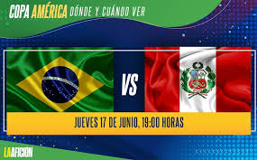 Tite's team are unbeaten in 12 games, winning 11 of them. Donde Ver Brasil Vs Peru Copa America 2021