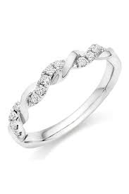 Womens Beaverbrooks Platinum Diamond Twist Wedding Ring Silver Platinum Wedding Rings Black Wedding Rings Silver Wedding Rings