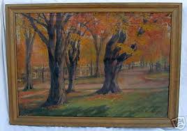 Early 20th C. Anna Winegar Landscape Painting Listed