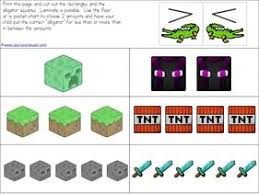 Minecraft Kindergarten Printables Kindergarten Printables Minecraft Worksheets Minecraft Activities