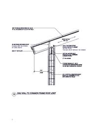 Cmu Wall To Framed Roof Joist Roof Deck Wall Section Detail Roof Joist