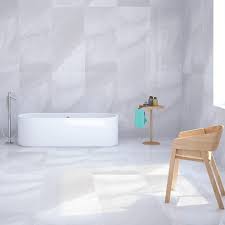 Semi polished porcelain floor tiles. White Semi Polished Large Format Porcelain Floor Tile