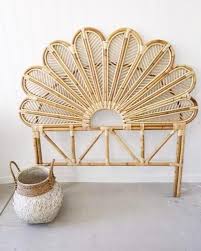 Petal Rattan Bed Head Pre Order Koko Collective Cottagebedroomfurniture In 2020 Online Mobel Bett Mobel Dekor