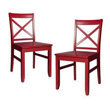 Threshold Carey Dining Chair Set Of 2 Red Also Available In White Dining Chairs Dining Chair Set Dining Room Inspiration