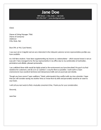 But to get the job you want, you need to demonstrate to employers that you have the right combination of customer service skills and technical knowledge to address customers' concerns. Inbound Customer Service Cover Letter