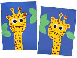 For this art project you will need a paper plate, yellow/brown paint, a black marker, yellow/white construction paper, scissors, glue, and a paint brush. Fingerprint Giraffe Craft Our Kid Things