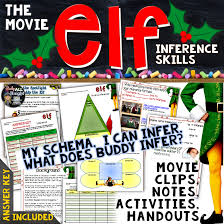 Elf The Movie Inference Skills Activities Video Clips Notes And Answer Key Christmas Reading Activities Social Skills Lessons Christmas Reading