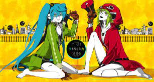 Maybe you would like to learn more about one of these? Blue Hair City Green Hair Gumi Hatsune Miku Long Hair Matryoshka Vocaloid Short Hair Twintails Vocaloid Konachan Com Konachan Com Anime Wallpapers