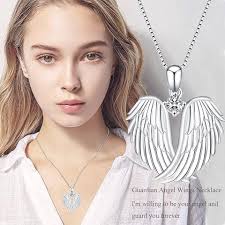 Swarovski crystal angel wing necklace hotsell
