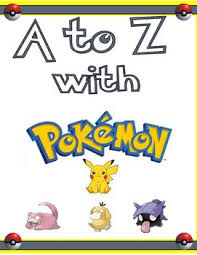 Pokemon From A Z Picture Book Elementary Writing Pokemon Picture Book