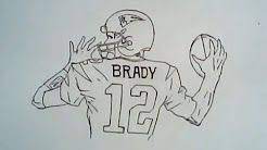 This is a tutorial for how to draw tom brady. How To Draw A Cartoon Tom Brady Youtube Tom Brady Art Formal Cooler Football Drawing