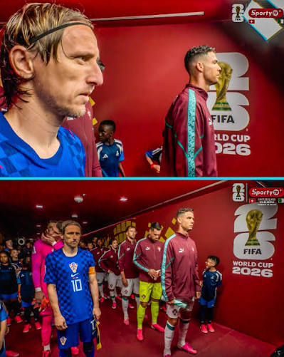 🥹❤️‍🩹 It will be likely the last ever World Cup match for Luka Modrić  (40) or Cristiano Ronaldo (41)... RESPECT. 🇭🇷🇵🇹 📸 @officialsportytv # worldcup #portugal #croatia