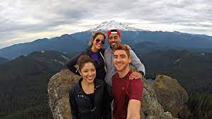 It is a dramatic dropoff. Hike To High Rock Lookout Mt Rainier Gopro Youtube