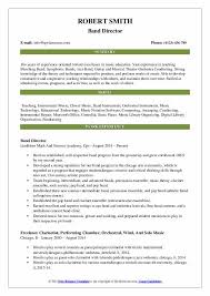 band director resume samples qwikresume
