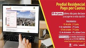 Este miércoles 23 de junio se vence el plazo para el pago del impuesto predial con el beneficio del 10 % de descuento. Vence El Plazo Para Acogerse Al Predial Por Cuotas Bogota Gov Co